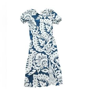 Boden Blue and White Patterned Dress